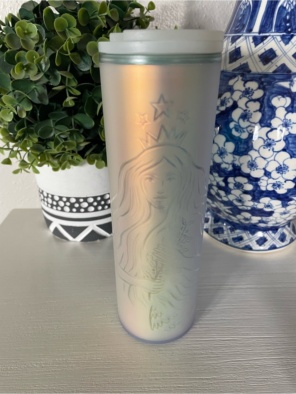 Starbucks Mermaid Siren Frosted Tumbler 50th Anniversary Limited Edition 16oz